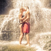 Kiss Under a Waterfall