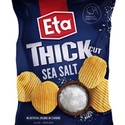 Eta Thick Cut Potato Chips Sea Salt