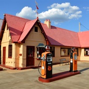 Baxter Springs Restored Gas Station Visitors Center