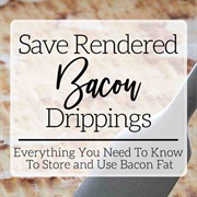 Save Bacon Fat for Frying Food