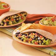 Avocado Feta Sweetcorn and Black Bean Pita