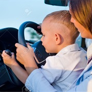 Being Allowed to Drive While Sitting in Your Parent's Lap