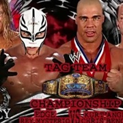 Edge&amp;Rey Mysterio V Kurt Angle&amp;Chris Benoit,N.M.2002