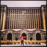 Take a Selfie in Front of Michigan Central Station