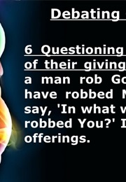 Malachi -- Can a Man Rob God? (Malachi)