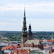 St Peter&#39;S Church Tower, Latvia