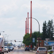 World's Largest Border Markers, Saskatchewan and Alberta, Canada