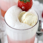 Strawberry Soda Float
