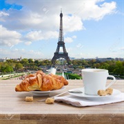 Eat Croissant in Paris