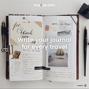 Write Journal for Every Travel