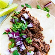 Barbacoa Con Cebolla, Tomatillo, Limon & Cilantro