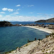 Hiking on Isla Del Sol in Lake Titicaca, Bolivia