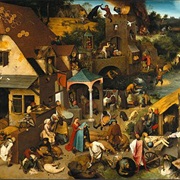 "Netherlandish Proverbs" by Pieter Bruegel in Berling, Germany