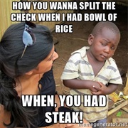 Order Expensive When Splitting the Bill