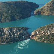 Horizontal Falls From the Air