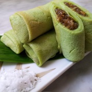 Kuih Ketayap (Coconut Pancake Roll)