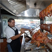 Feasting on Roast Pork, Puerto Rico