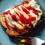 Dippy Eggs on Toast With Ketchup