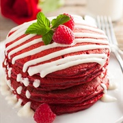 Red Velvet Pancakes