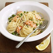 Lemony Prawn Farfalle