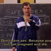 Being Told Sex Is for Married Couples Only.