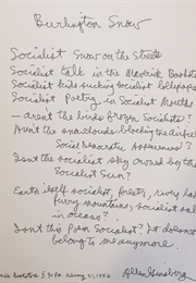 Burlington Snow (Allen Ginsberg)