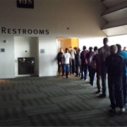 Long Line for the Bathroom