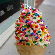 Of Course You Want Sprinkles on Your Ice Cream...Rainbow!