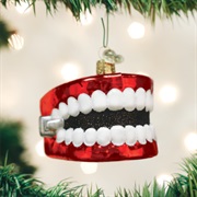 Wind-Up Teeth Christmas Ornament
