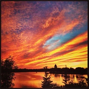 Sunset Over Regina, Saskatchewan
