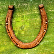 A Horseshoe Hung With Ends Pointing Up