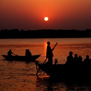 Sunrise/Sunset Boat Ride on the Ganges, India