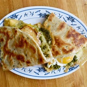 Scallion Pancake Sandwich - Mei Mei