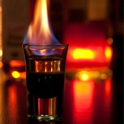 Flaming Dr. Pepper Shot