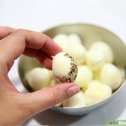 Hard Boiled Quail Eggs