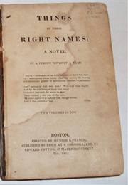 Things by Their Right Names (Frances Margaretta Jacson)