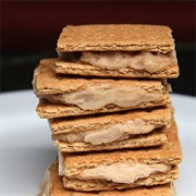 Cinnamon Graham Crackers and Peanut Butter