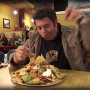 Tio's: 5 Lb Nachos 3 Meats, 3 Cheeses, Beans, Veggies in an Hour