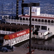 Floating Mcdonald's, on Mississippi River at St. Louis, MO