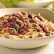 Sausage and Angel Hair