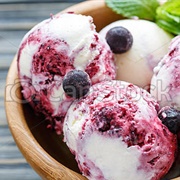 Blackcurrant and Vanilla Ice Cream