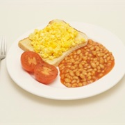 Scrambled Egg and Beans on Toast