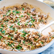 Sausage Tetrazzini