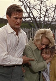 Veronica Cartwright, Tippi Hedren, and Rod Taylor in the Birds (1963) (1963)