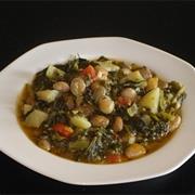 Pinto Beans (Handres) With Chard