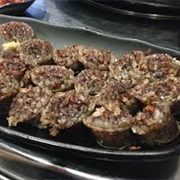 Soondae (Korean Blood Sausage)