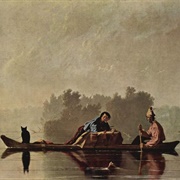 George Caleb Bingham: Fur Traders Descending the Missouri (1845) Metropolitan Museum of Art, New Yor