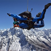 Sky Diving in the Himalayas