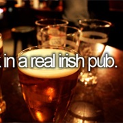 Drink in a Real Irish Pub