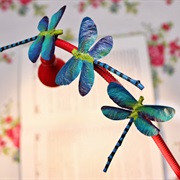 Magnetic Dragonflies Out of Maple Seets
